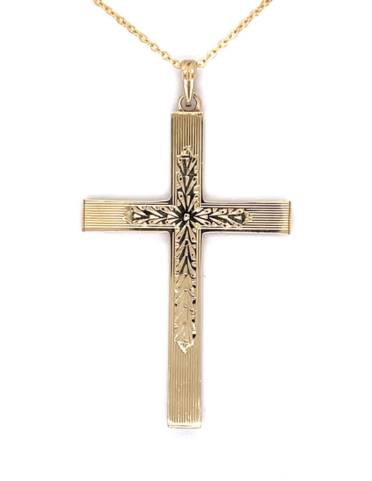 Original 14KY Cross Pendant (Antique 1920s)