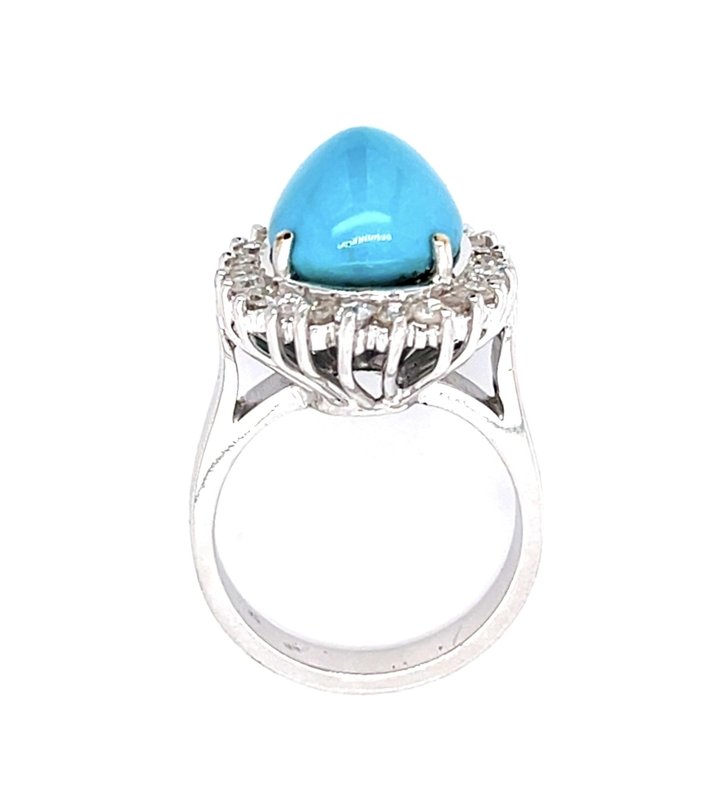 6.50ct Turquoise 18KW Ring