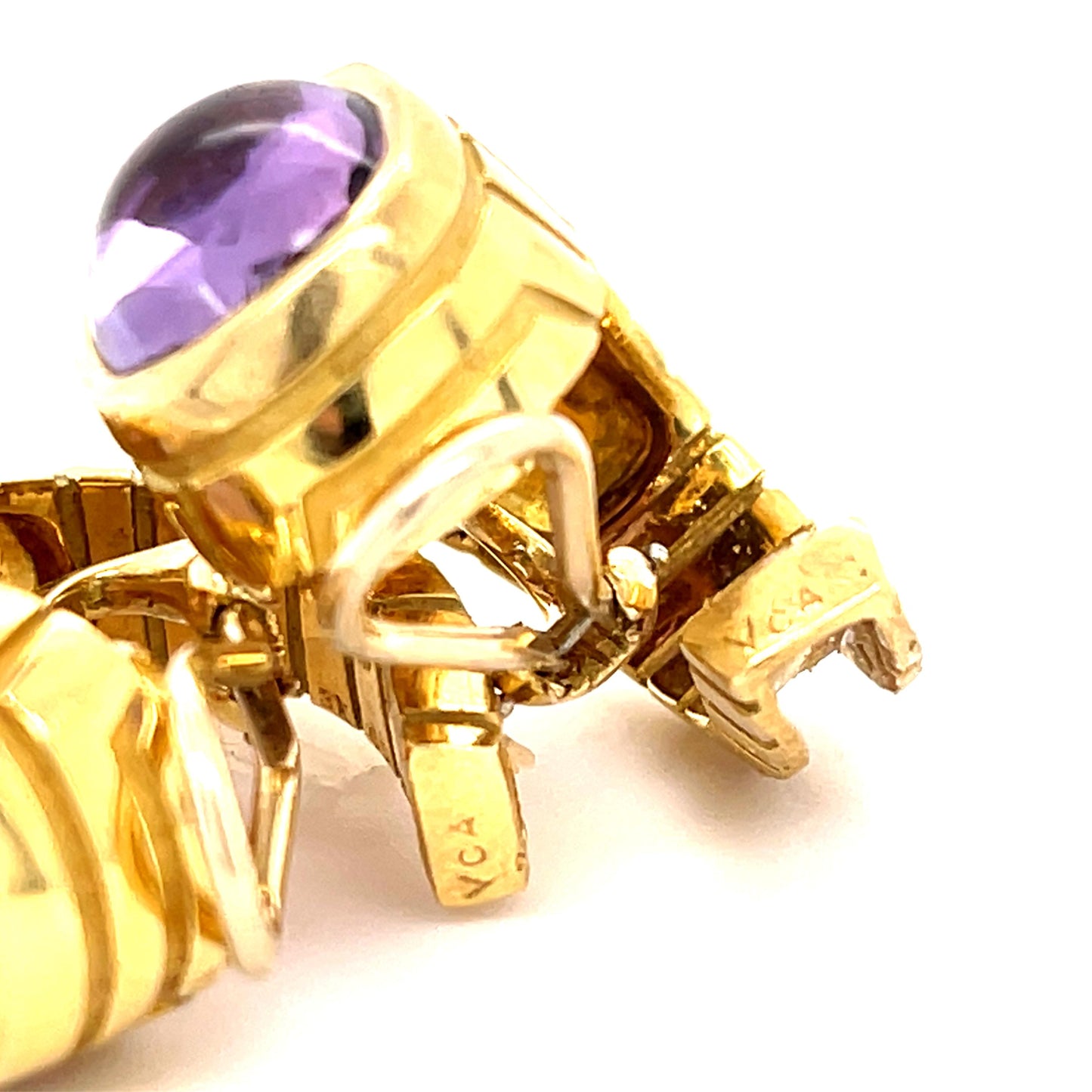 Original Van Cleef & Arpels Amethyst 18KY Earrings