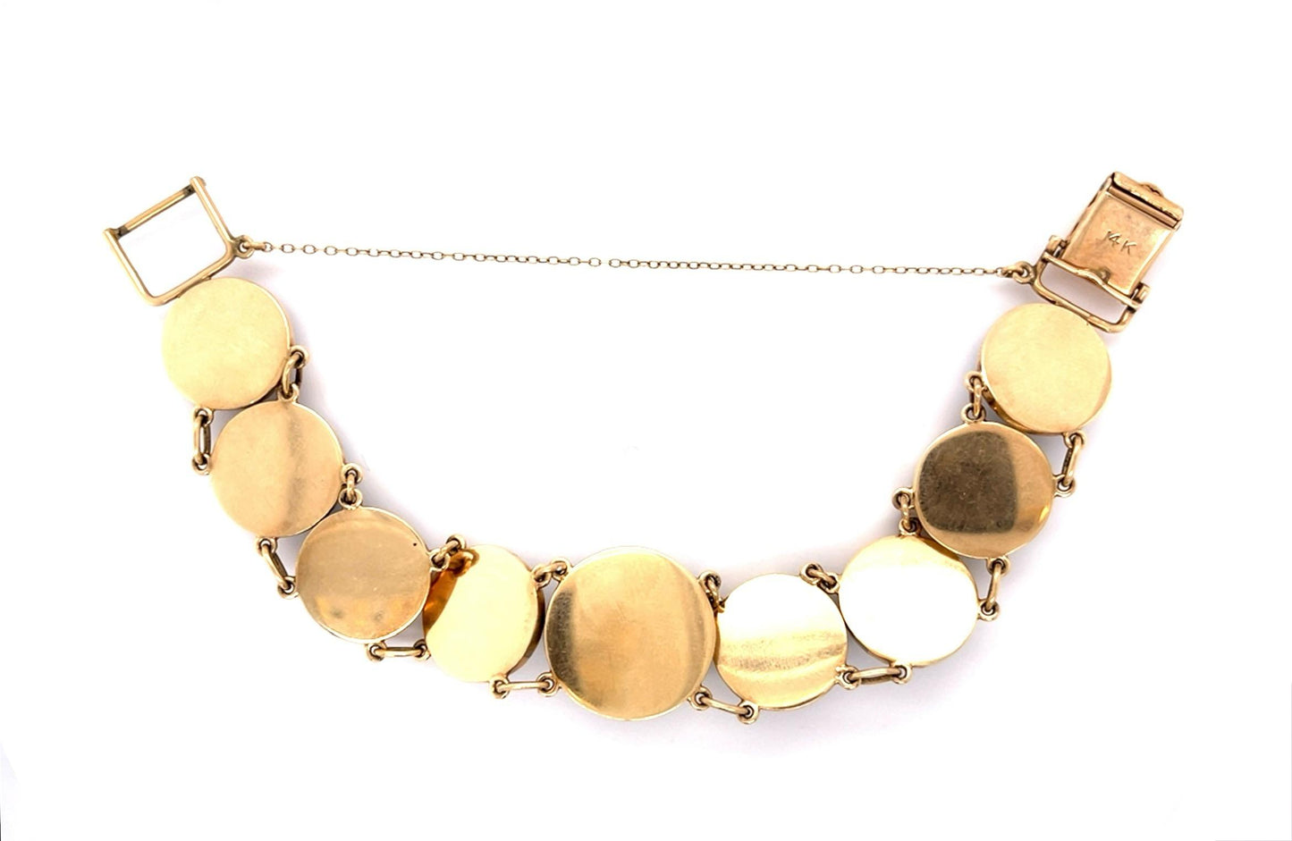 Original Victorian 14KY Essex Crystal Hunting-themed Bracelet (Antique 1890s)