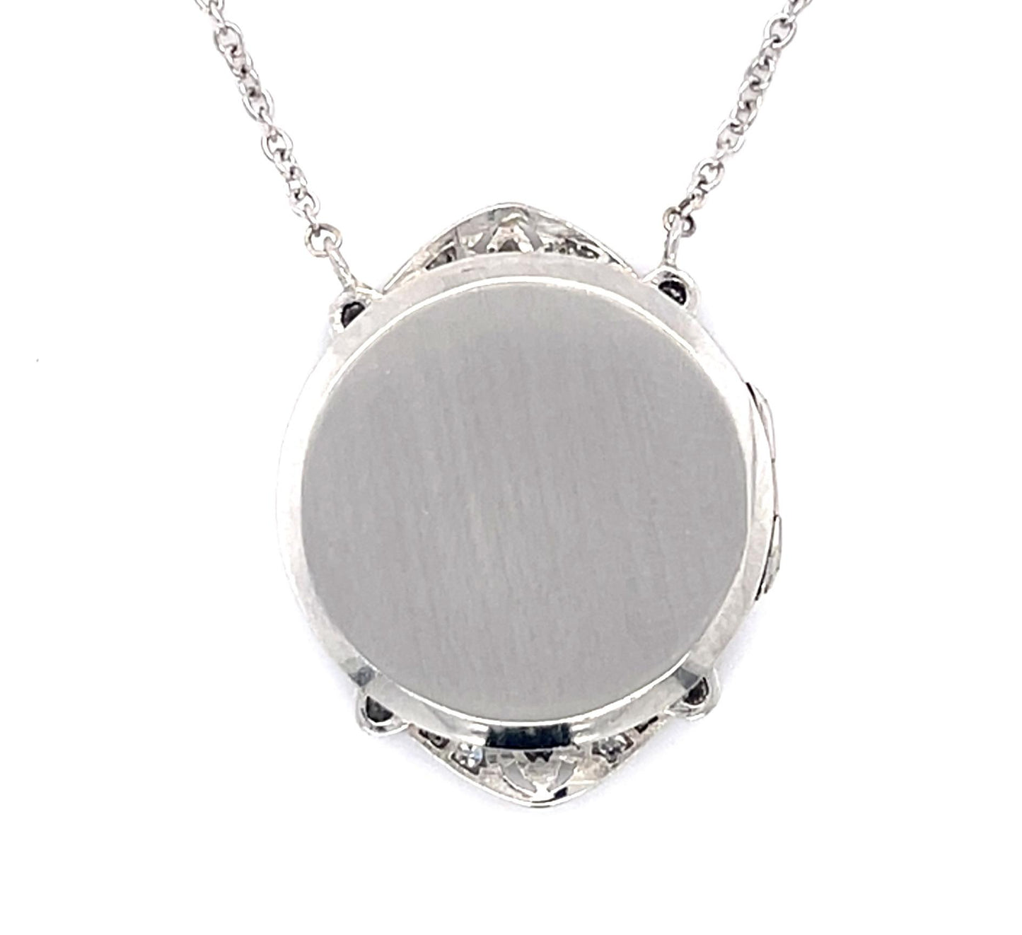 Art Deco 6ct Turquoise PT Pendant (Antique 1920s)