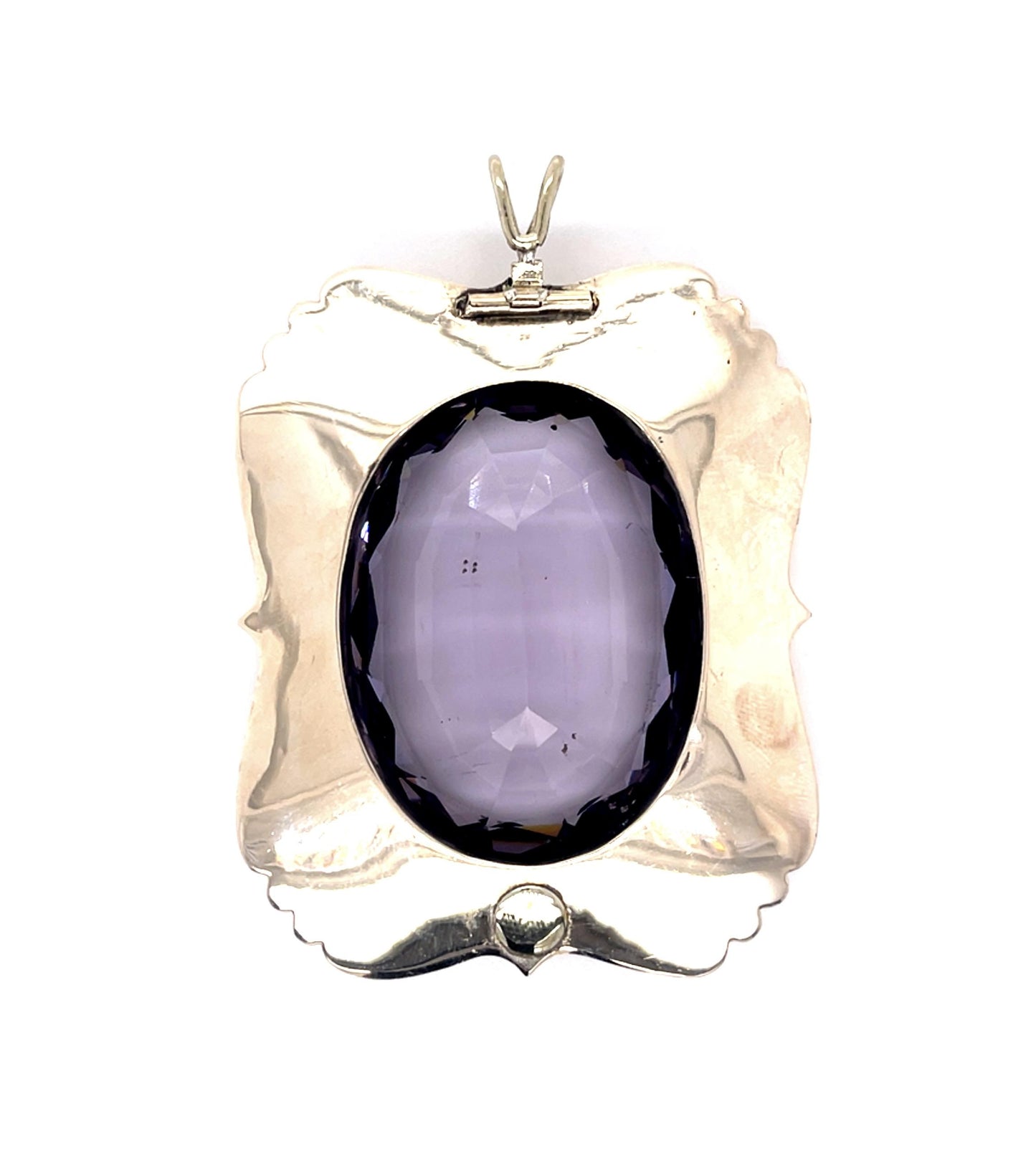 Original Victorian 100ct Amethyst 14KY Pendant (Antique 1860s)