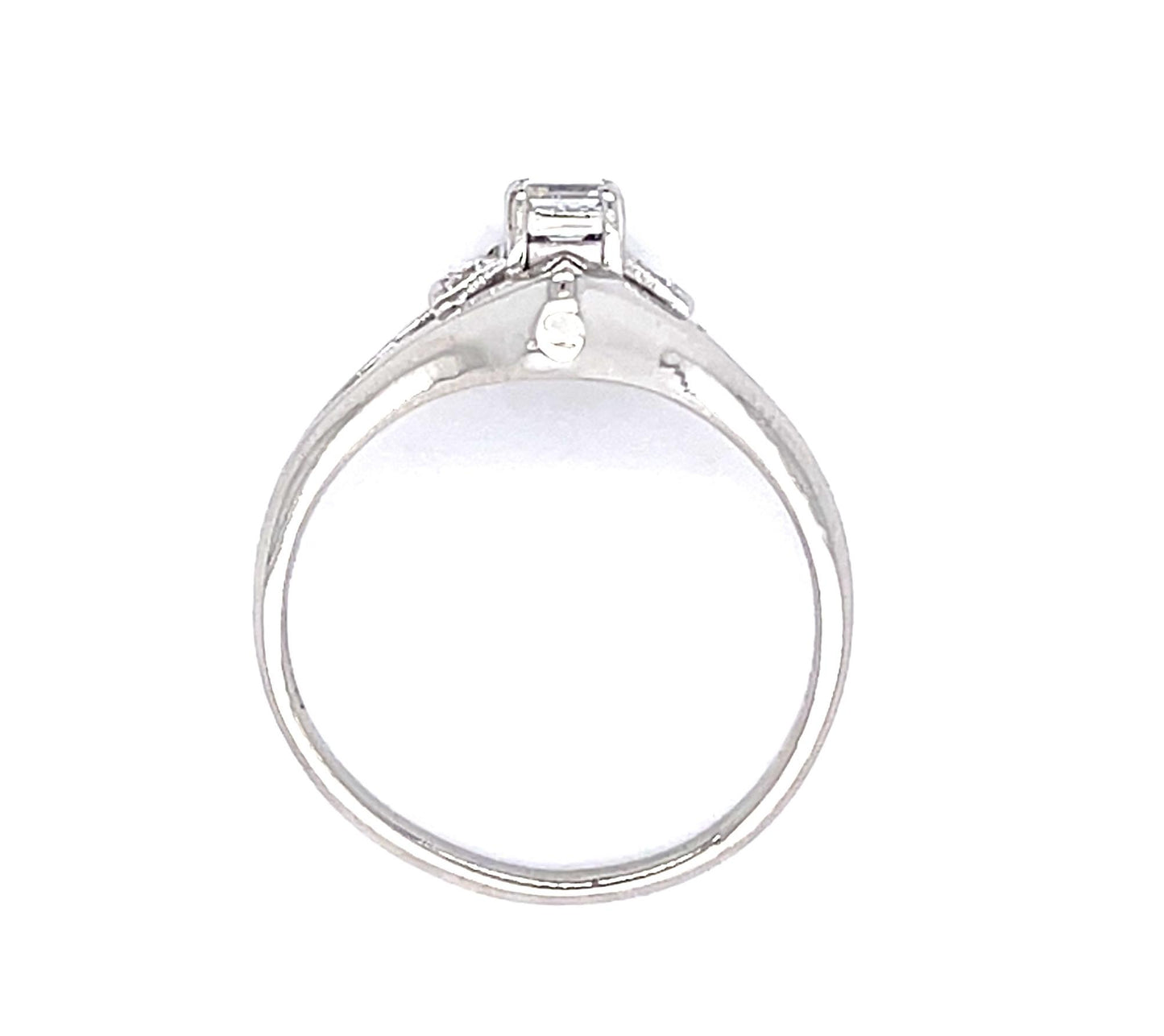 .21ct Emerald-cut Diamond Platinum Ring
