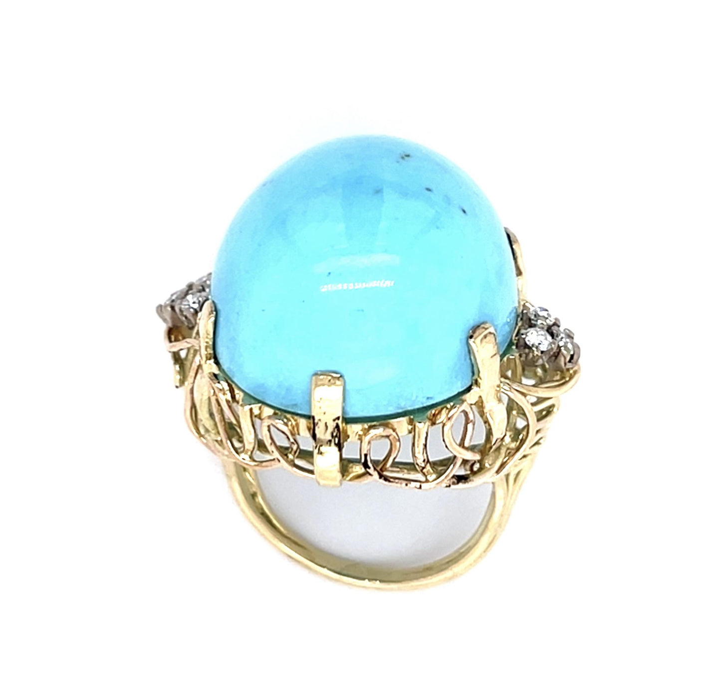 22.84ct Turquoise 14KY Ring