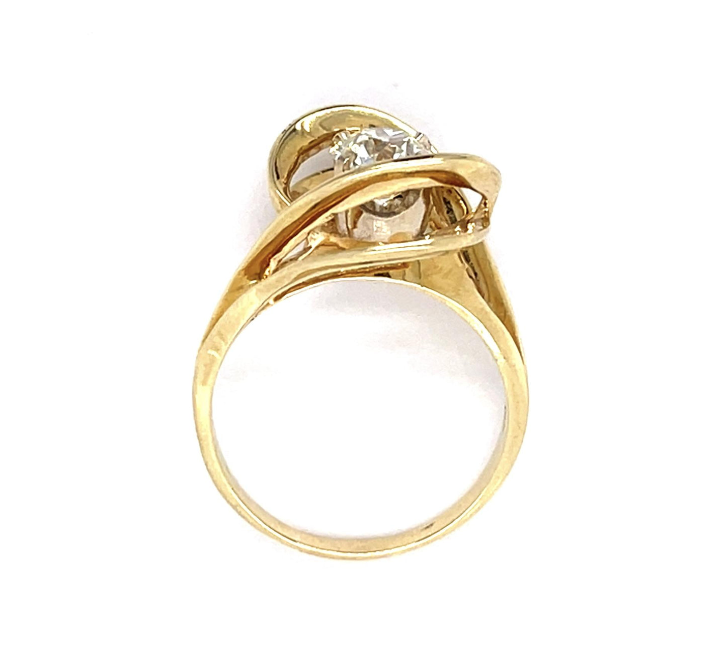 1.25ct VS I-J Old European Diamond (No Cert) 14KY Ring (Vintage 1970s)