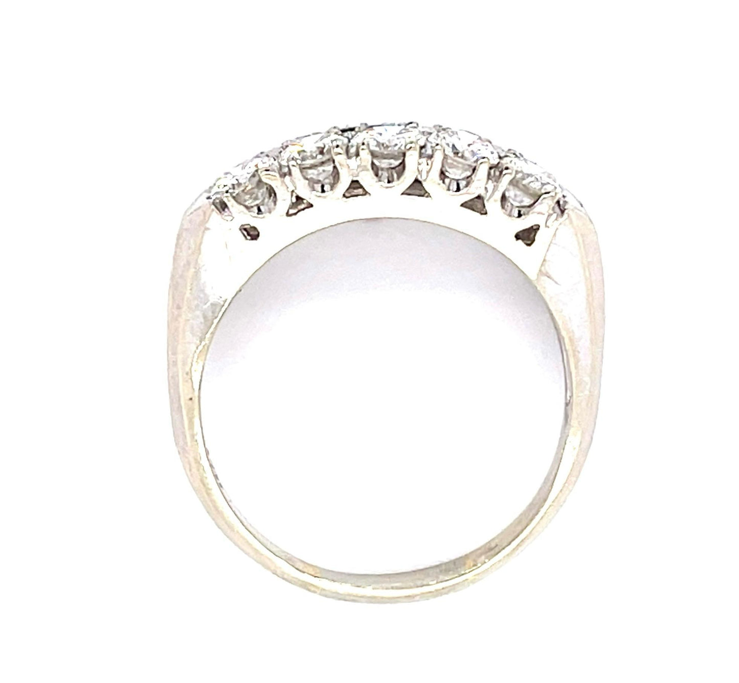 2ct Diamond 14KW Double Row Ring (Vintage 1960s)