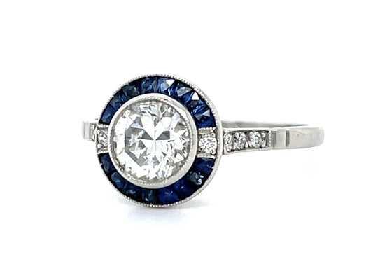 1.01ct European Diamond Platinum Handmade Ring