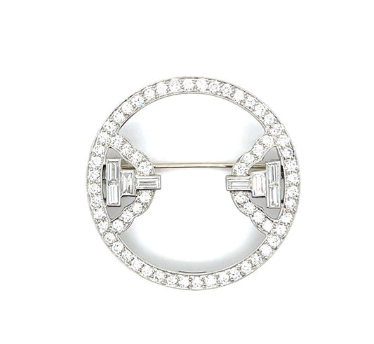 Original Art Deco 2ct Diamond Pendant (Antique 1920s)