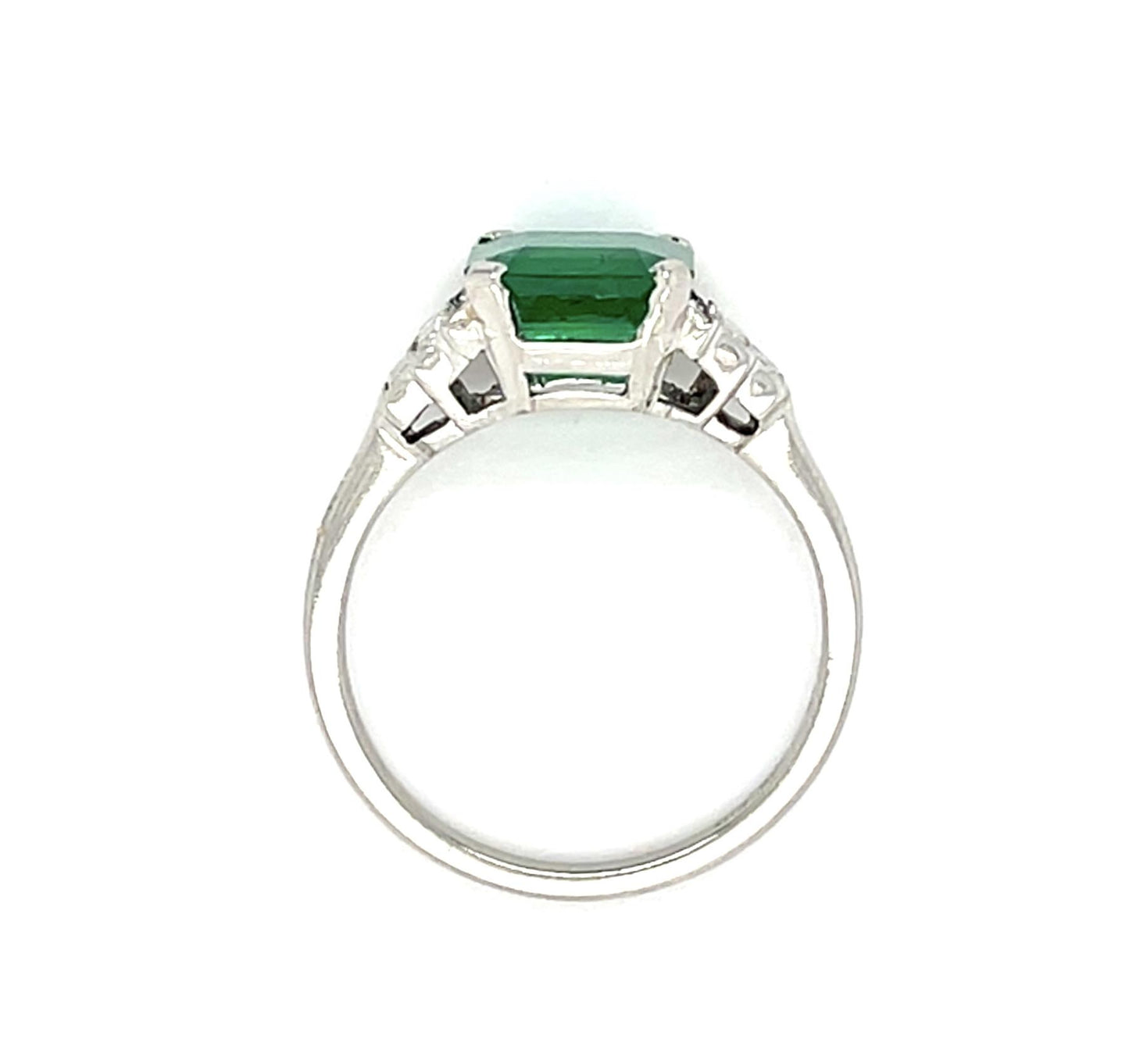 1.82ct Emerald Platinum Ring