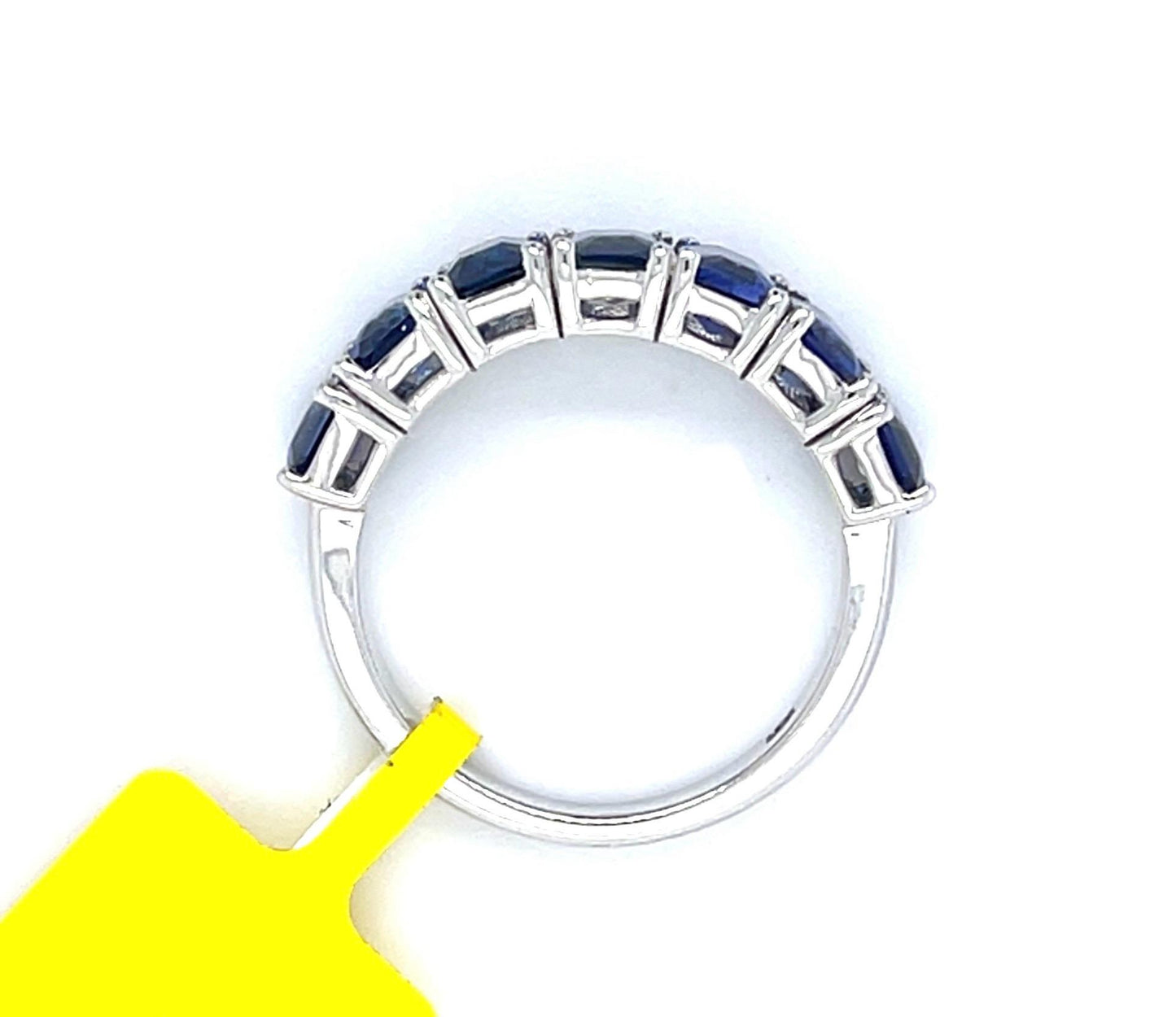 4.25ct Emerald-cut Sapphire 18KW Ring