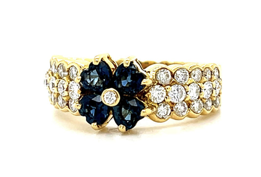 1.32ct Sapphire 18KY Ring