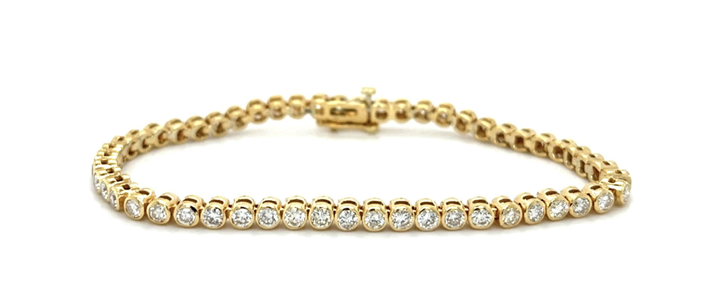 4.50ct (53 Diamond) 18KY Tennis Bracelet