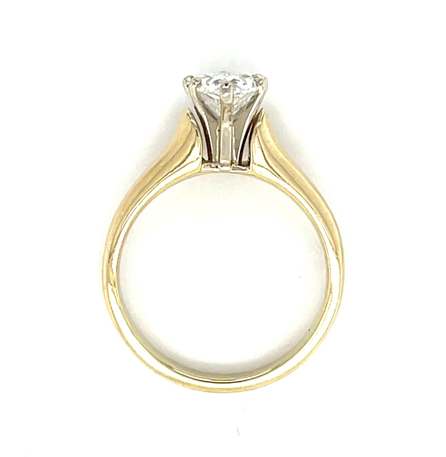 1.20ct G VVS2 Pear Diamond (No Cert) 14KY Ring