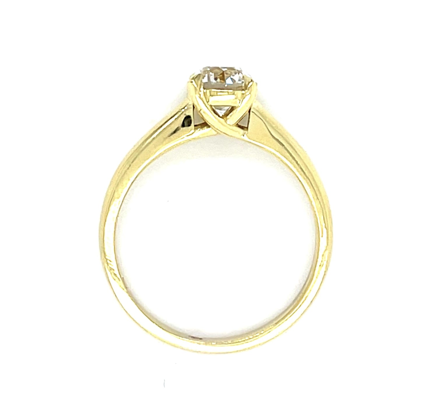 .89ct Old European Diamond 18KY Solitaire Ring