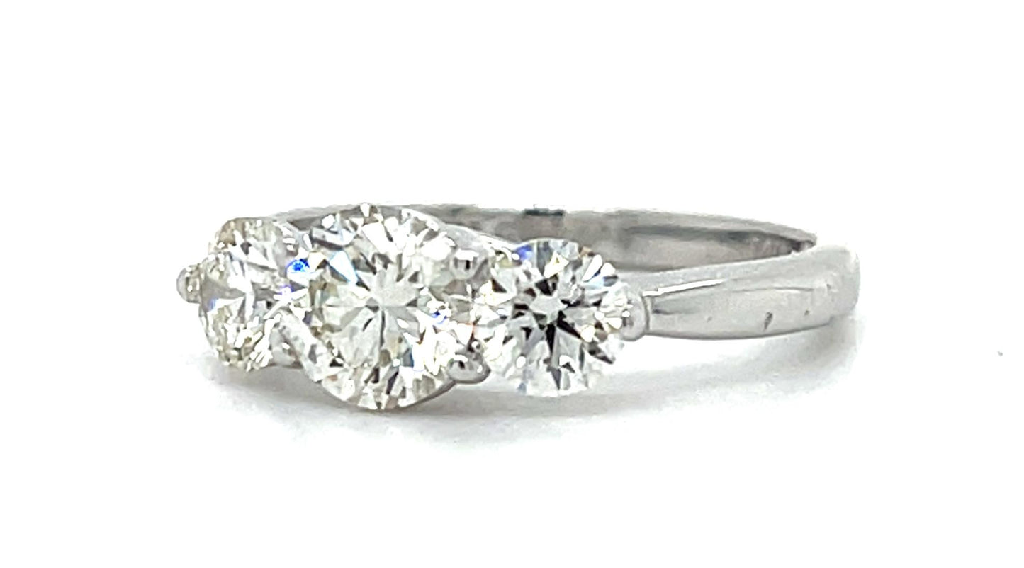 .65ct Round Diamond 14KW Ring .44ct SD