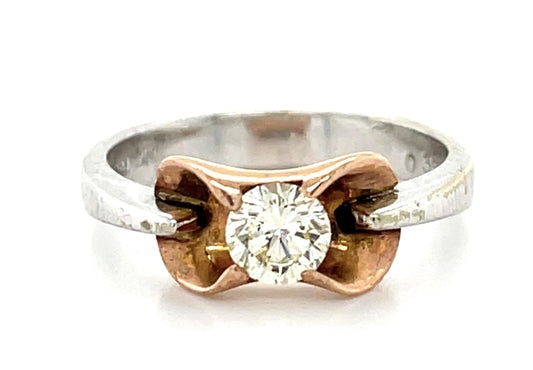 .37ct Diamond 18K 2 Tone Ring