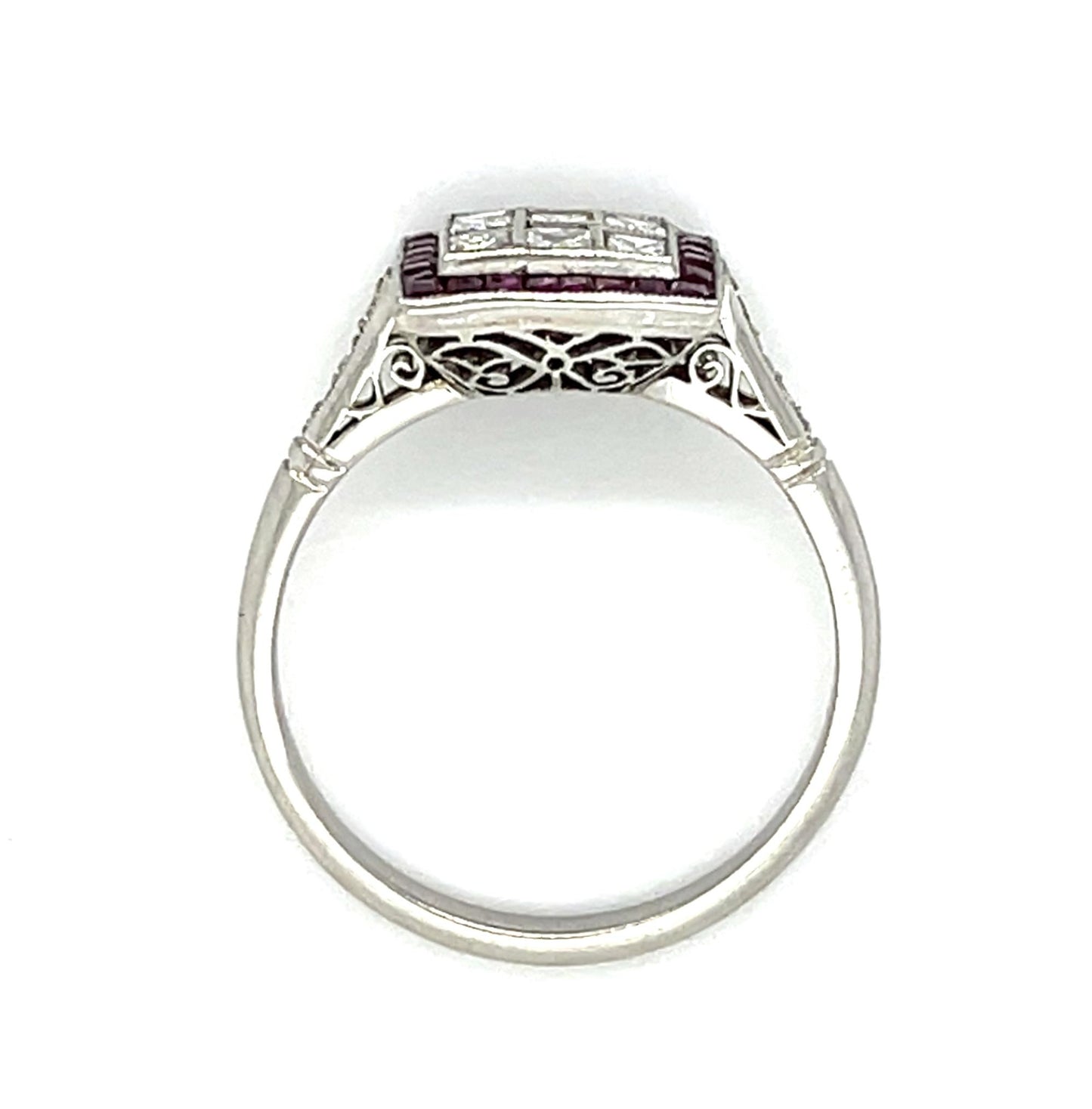 .66ct Princess-cut Diamond Platinum Handmade Ring