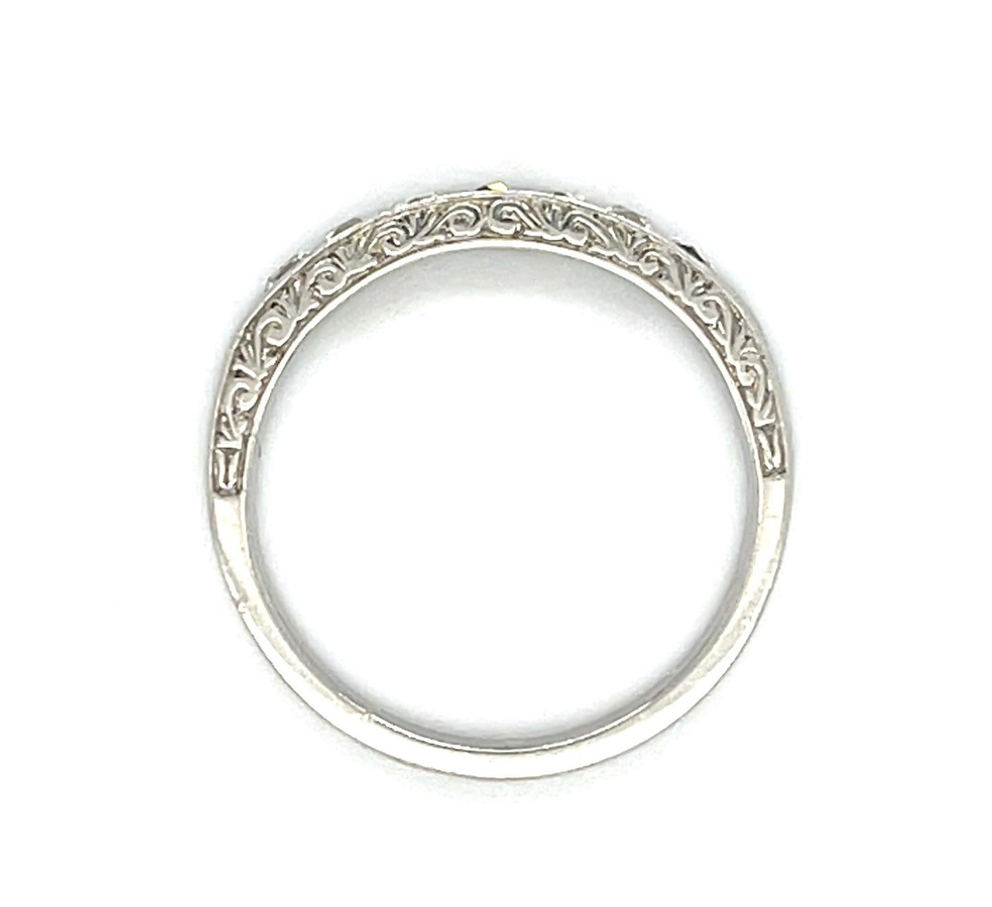 .75ct (F-G VS) French-cut Diamond PT Band Ring