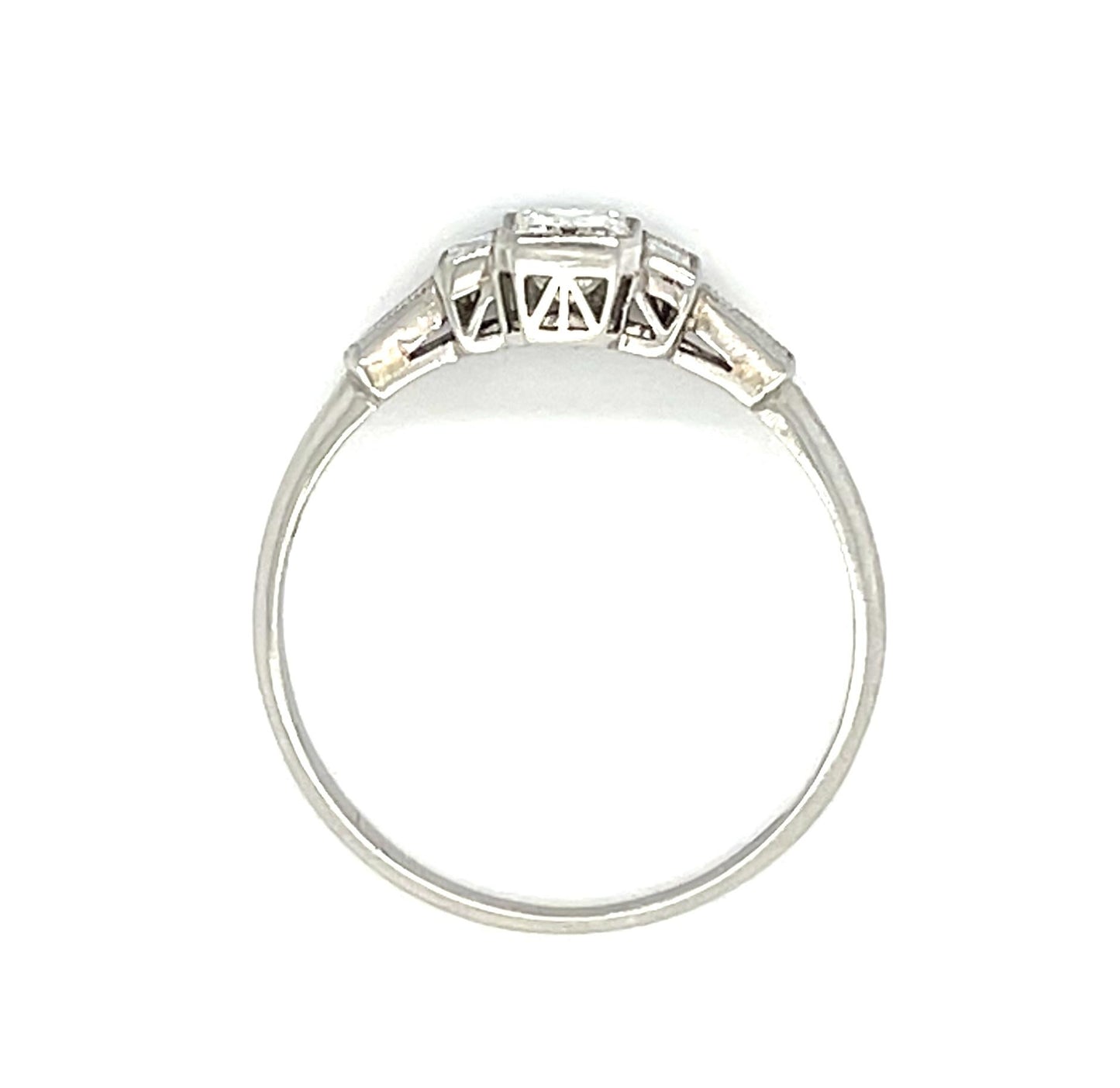 .52ct (D VS1) Emerald-cut Diamond Platinum Ring