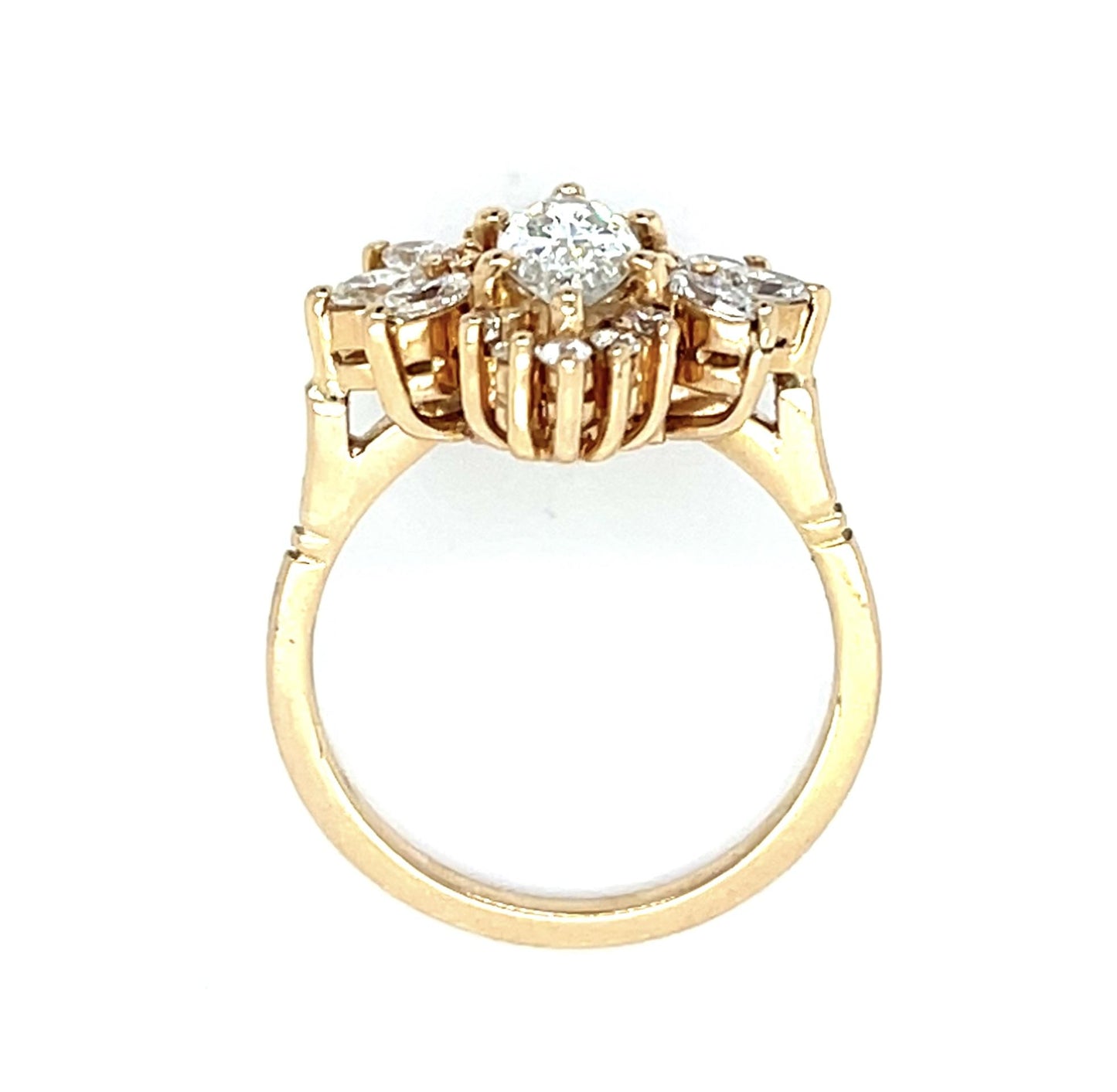 .70ct (I-J SI) Marquise Diamond 18KY Ring