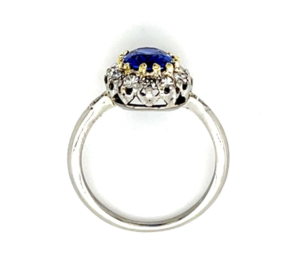 1.70ct Sapphire Platinum Ring