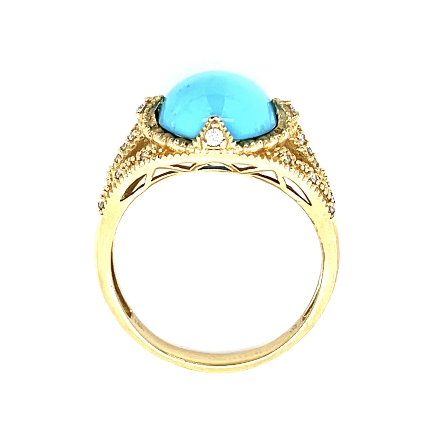 5ct Turquoise 14KY Gold Ring