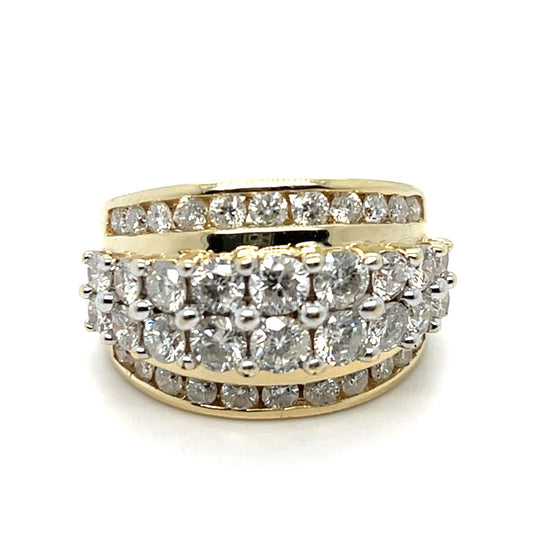 3.40ct Diamond 14K YG Ring