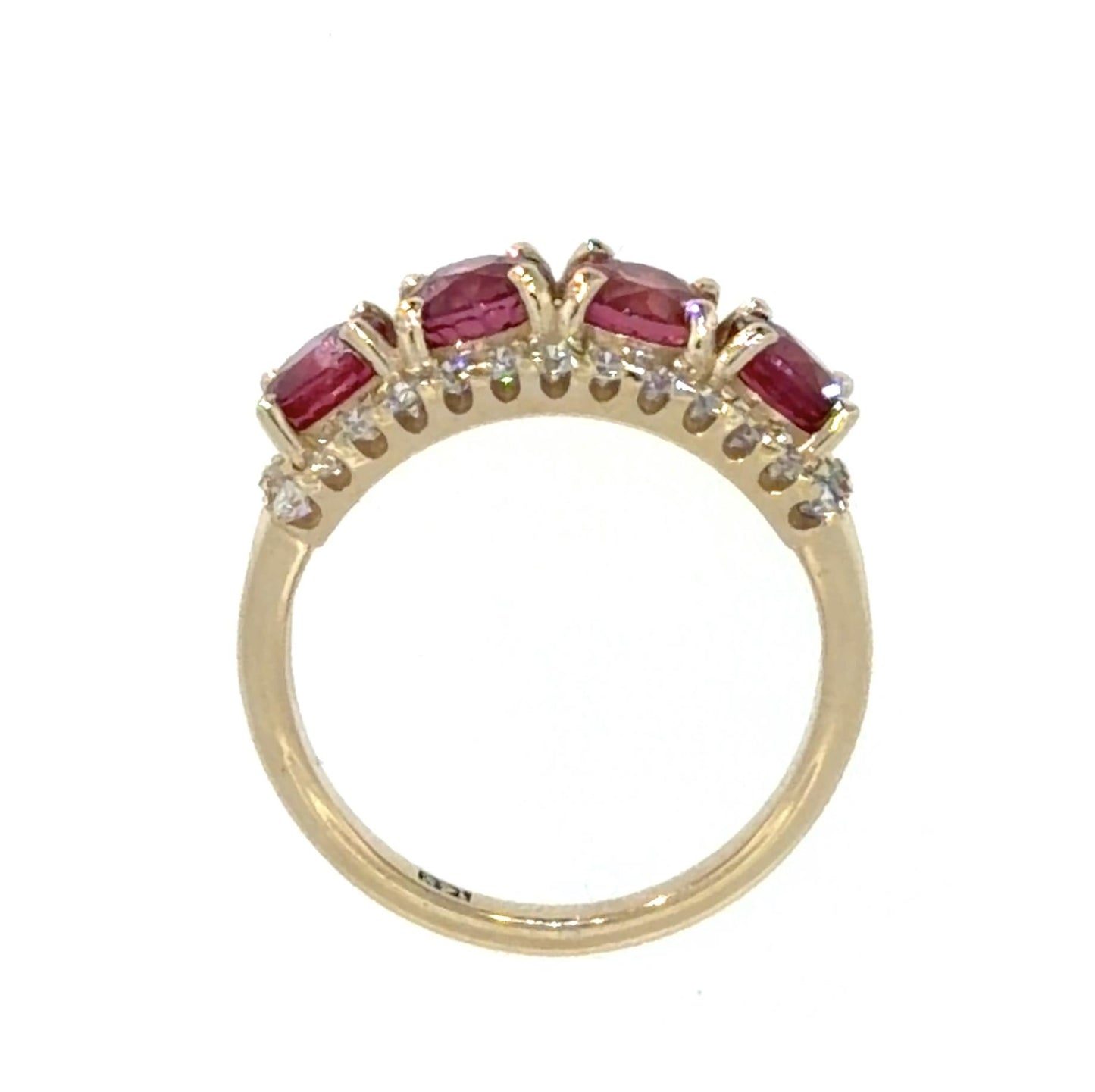 2.50ct Ruby .54ct Diamond 14KY Gold Ring 6.50 Size