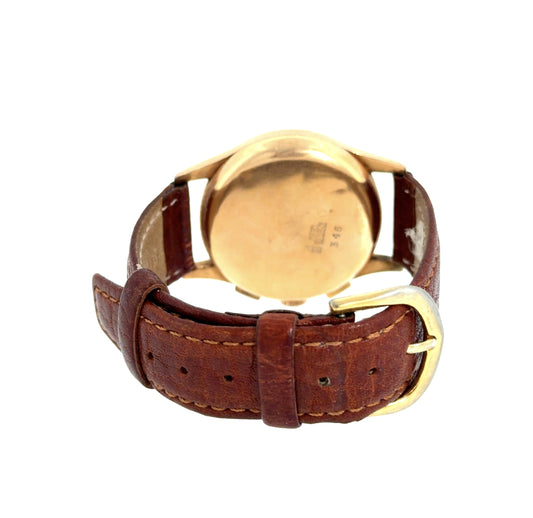 Fervor Chronograph - Vintage 1940s Fervor 18KY Gold 2-Register Watch