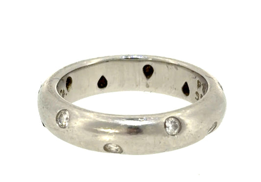 TIFFANY & CO. Platinum .25ct Diamond Band Ring
