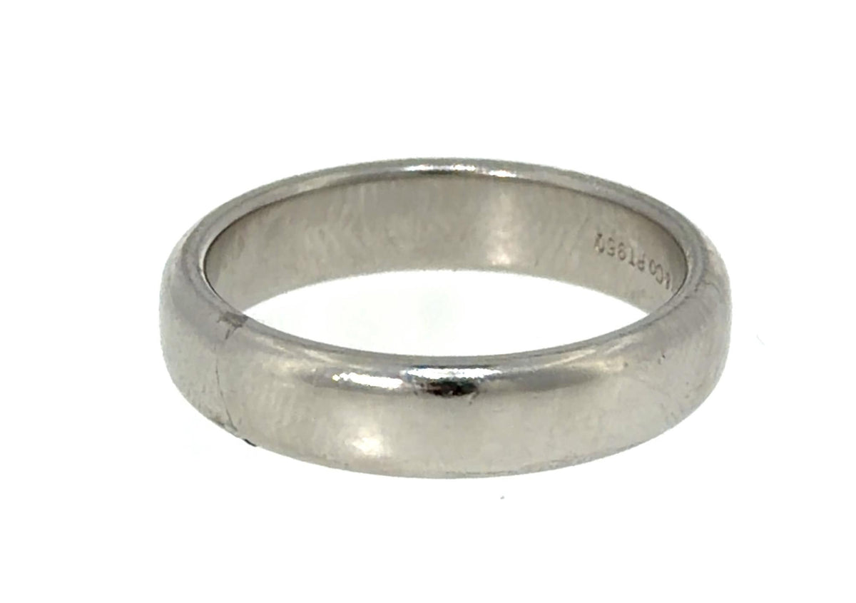Tiffany & Co. Platinum Band Weighing 9.1 grams Ring Size 7