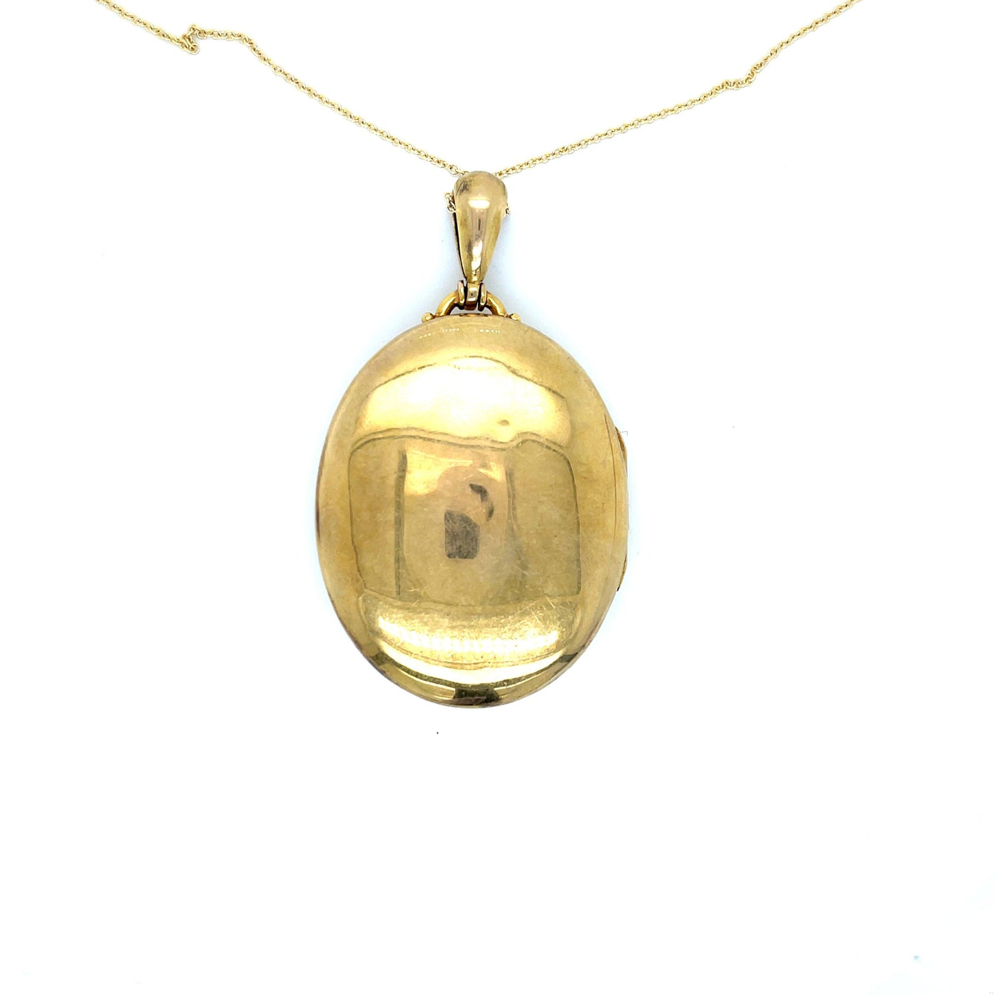Victorian 14KY Antique Pendant/Locket (Circa 1880s) with pearl and rubies