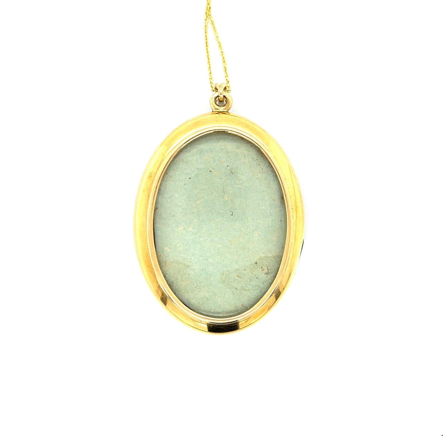 Victorian Era (Circa 1870s) Enamel 18KY Antique Locket/Pendant