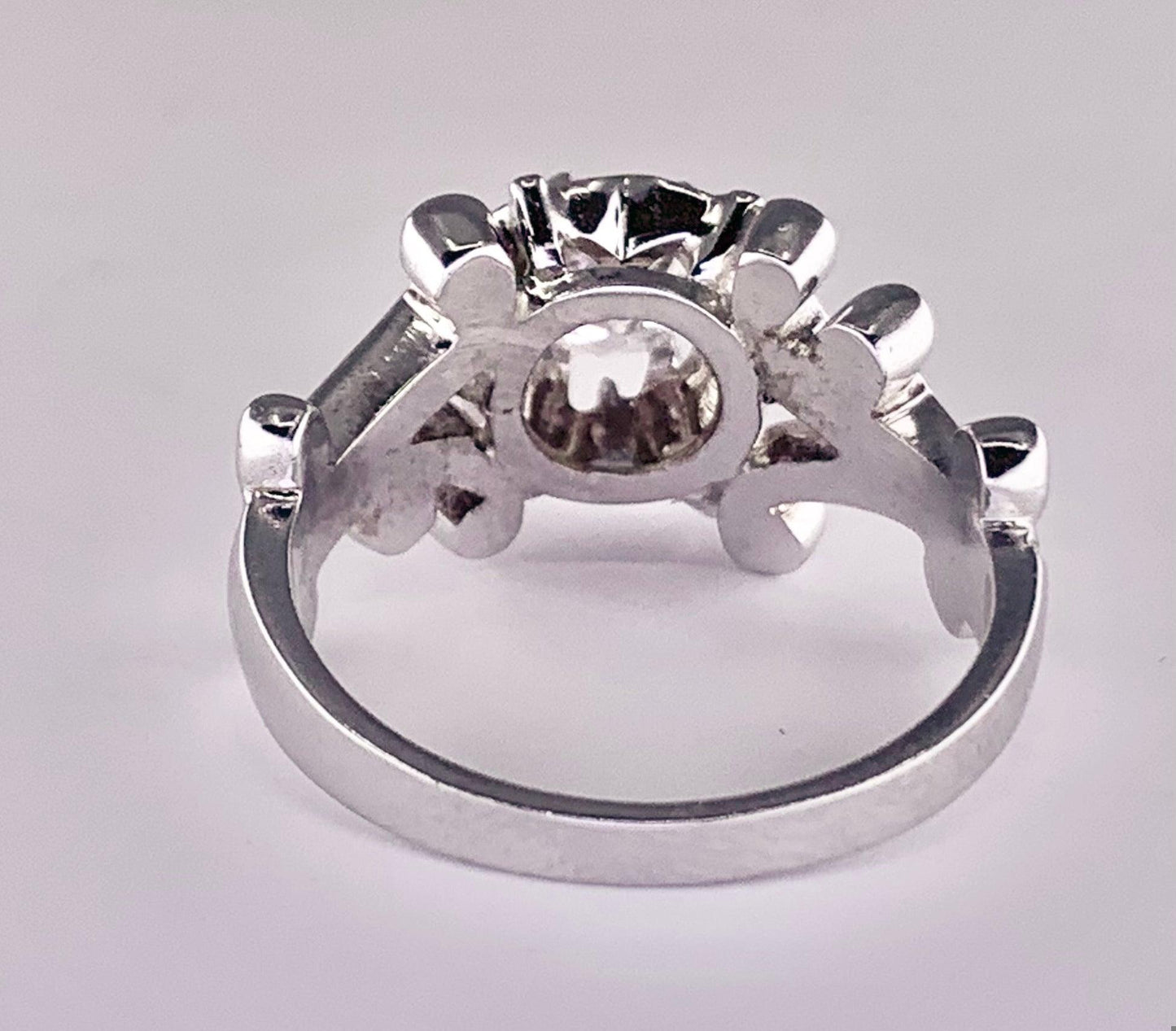 14K White Gold | G Color SI1 Clarity Euro Diamond .70 carats 14KW Ring