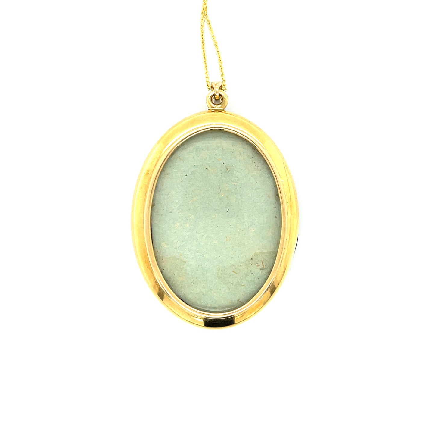 Victorian Era (Circa 1870s) Enamel 18KY Antique Locket/Pendant