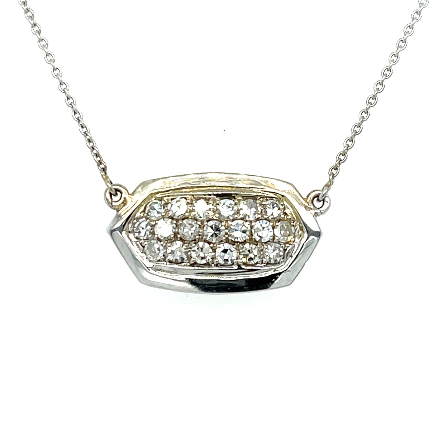 .57ct Diamond 18KW+14KW Estate Pendant