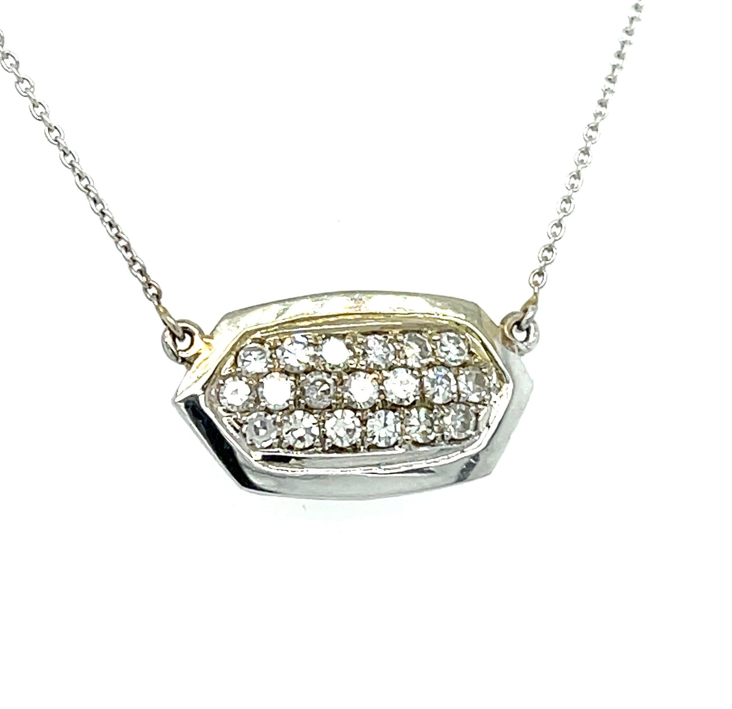 .57ct Diamond 18KW+14KW Estate Pendant