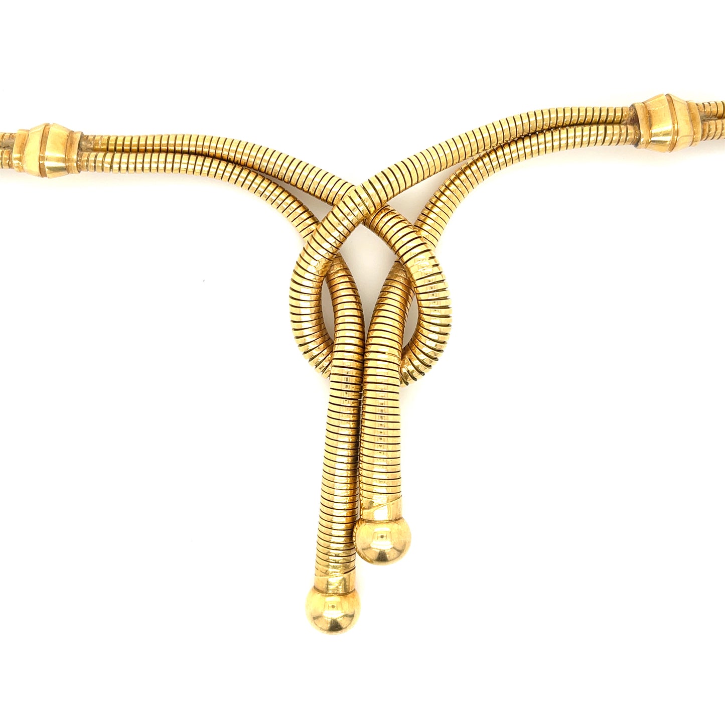 Victorian (Circa 1890s) 18KY Flexible Antique Necklace