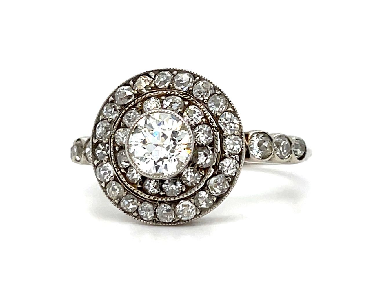 .94ct Round Brilliant Diamond Platinum Handmade Ring 1.10ct SD 4.60g 7.50 Size