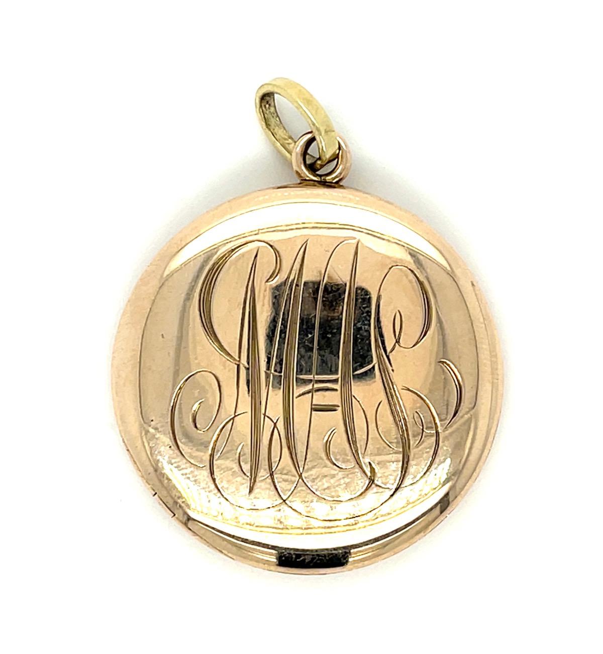 Victorian .18ct Old European Diamond 14KY Locket Pendant (Antique 1890s) 11.50g