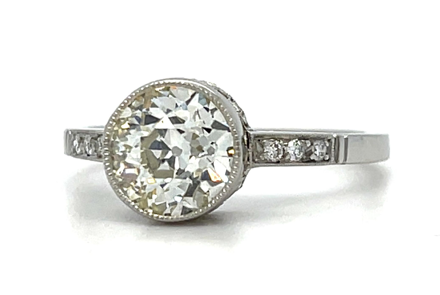 Original Art Deco .05ct Diamond Onyx 14KY Pendant (Antique 1920s) 2.60g 16"