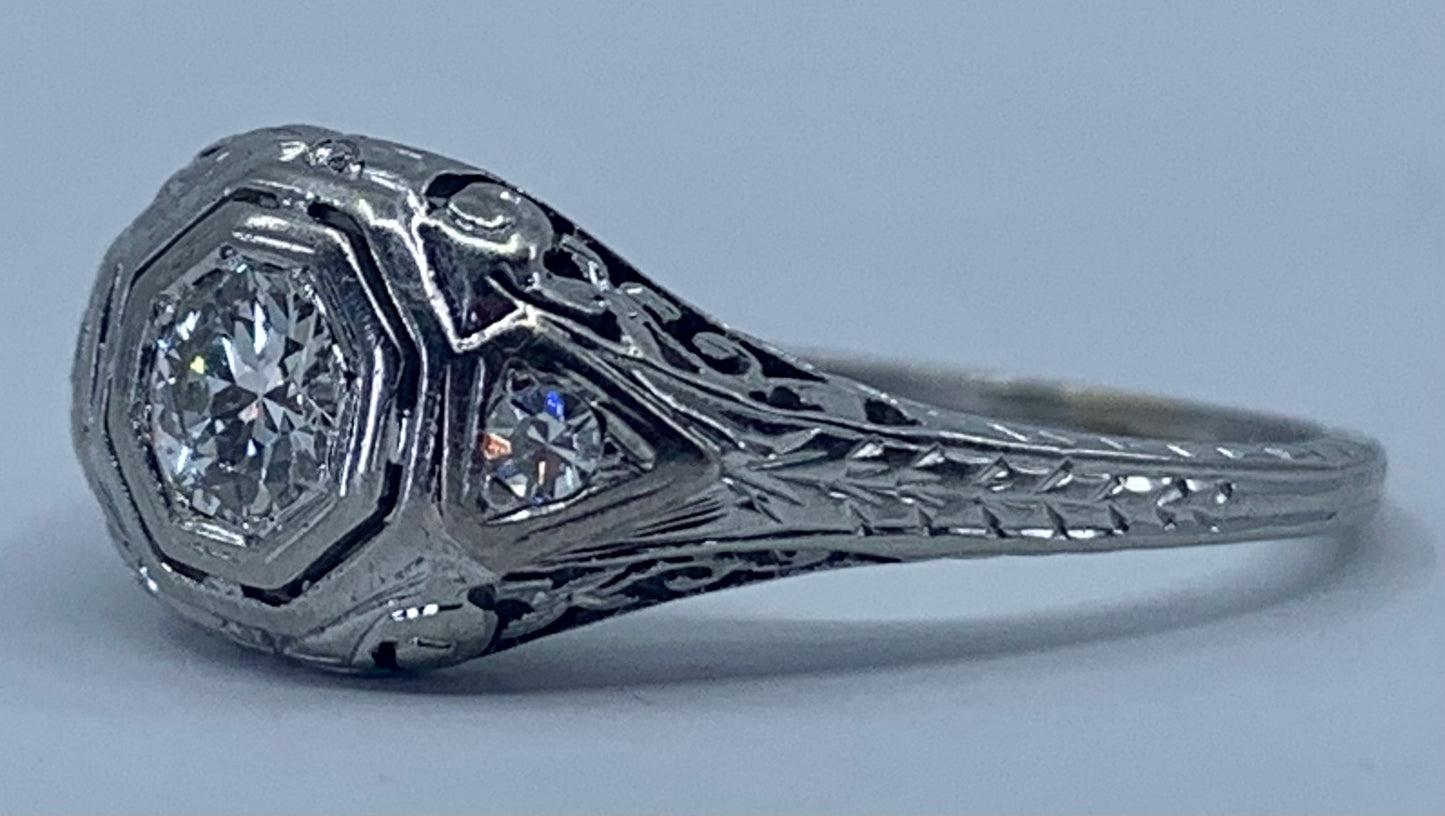 Art Deco Diamond .30ct Ring