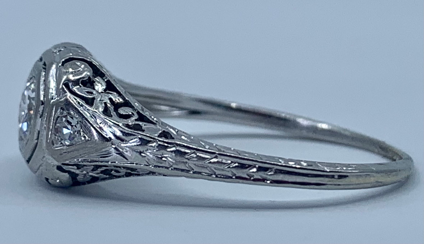 Art Deco Diamond .30ct Ring