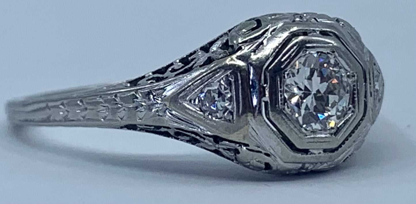 Art Deco Diamond .30ct Ring