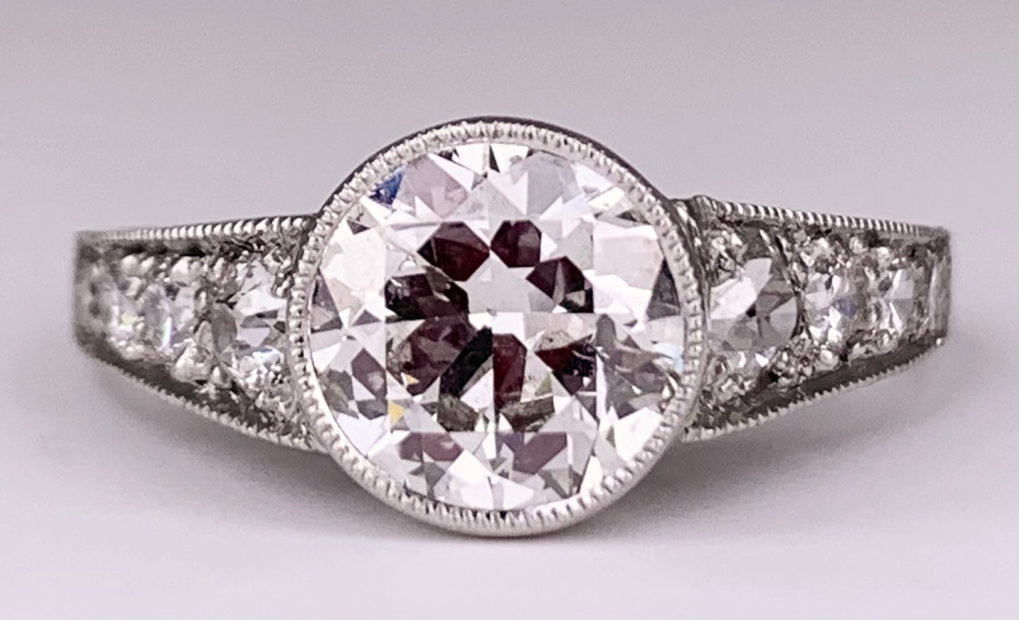 Art Deco Diamond 1.58ct Ring