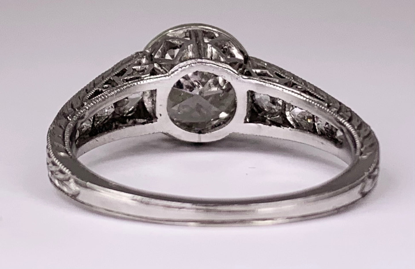Art Deco Diamond 1.58ct Ring