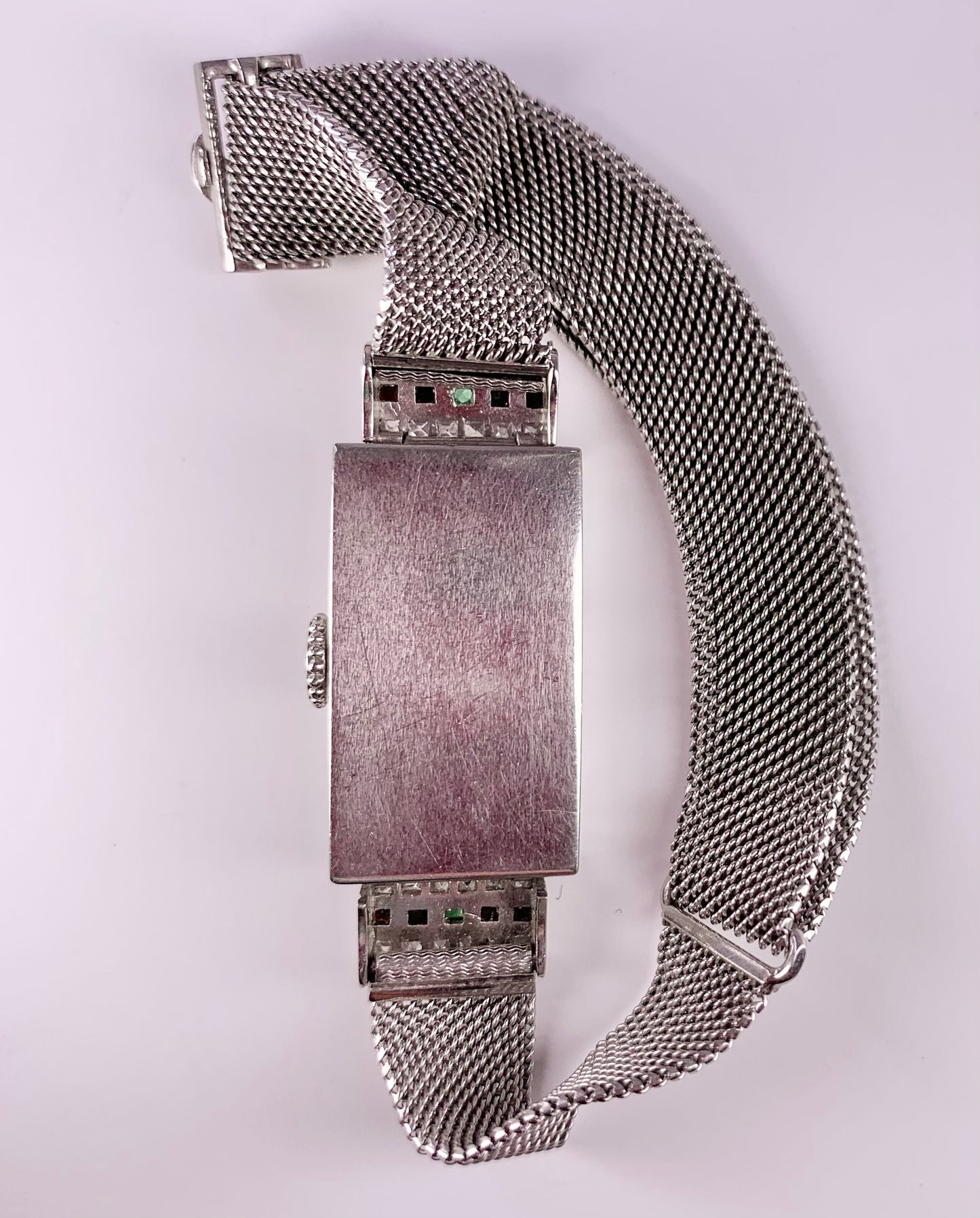 Art Deco Diamond and Emerald Watch