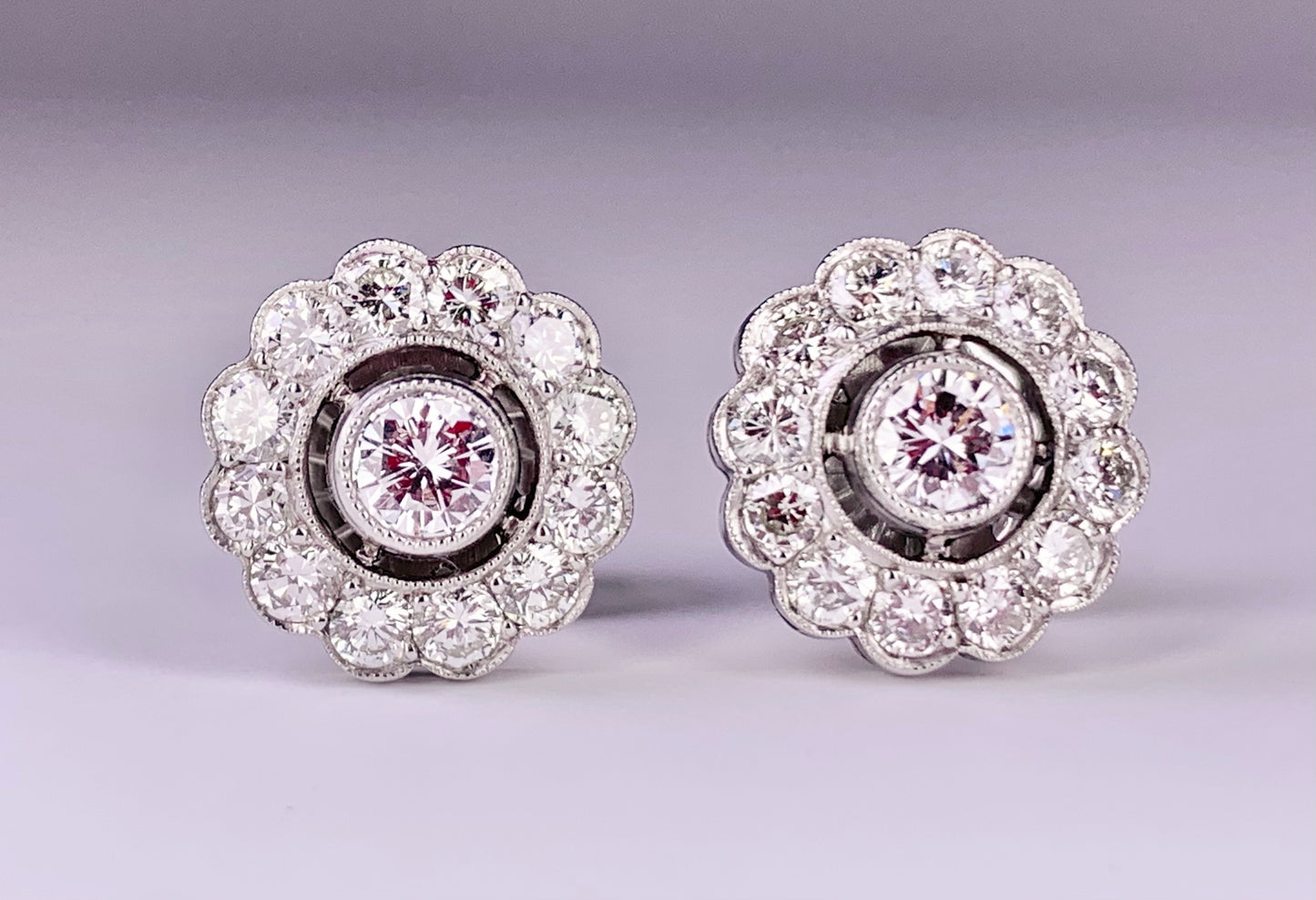 Platinum Diamond Stud Earrings