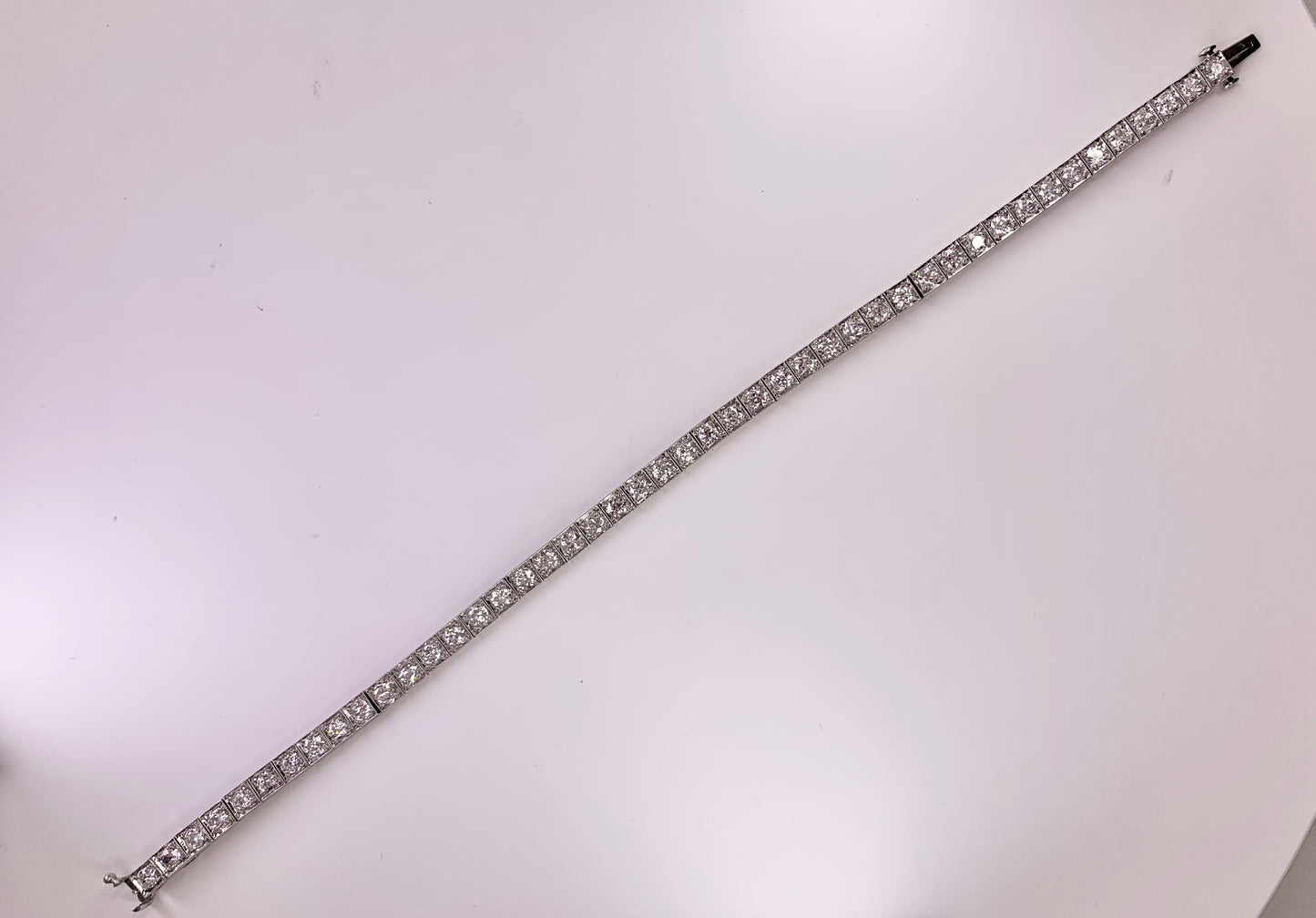 Art Deco Diamond Straight Line Bracelet