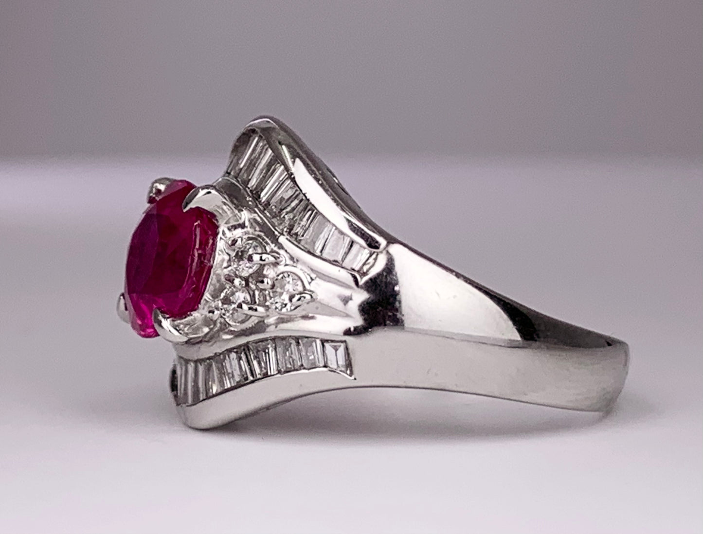 GIA Burma Ruby 2.36ct and Diamond Ring